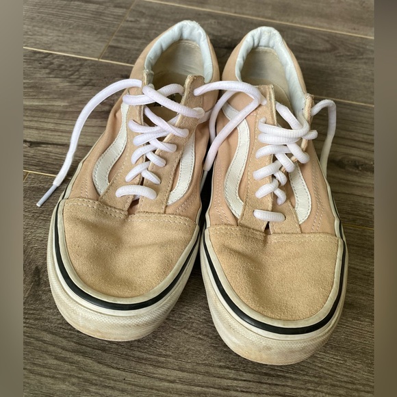 Vans Old Skool Off the Wall Sneakers canvas lace up in Honey Peach (faded pink) - Picture 2 of 7